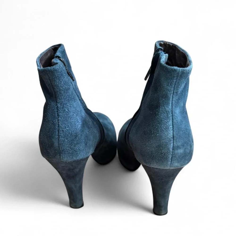 Y2K Jeffrey Campbell suede leather booties